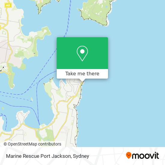 Mapa Marine Rescue Port Jackson