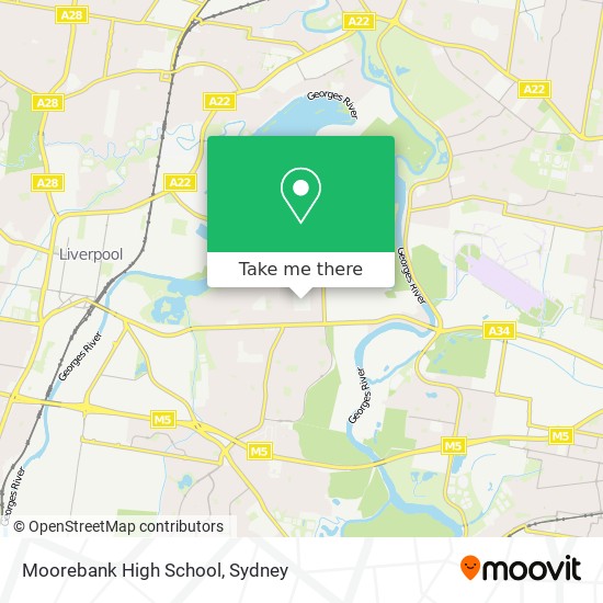 Moorebank High School map