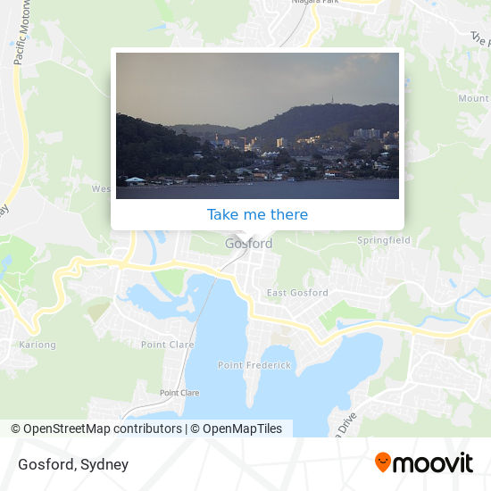 Gosford map