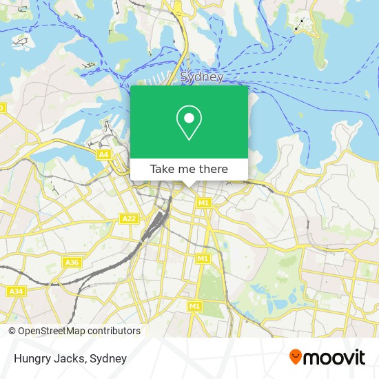 Hungry Jacks map