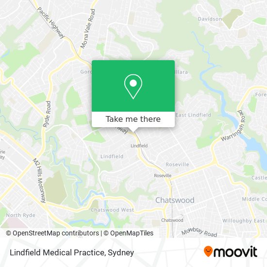 Lindfield Medical Practice map
