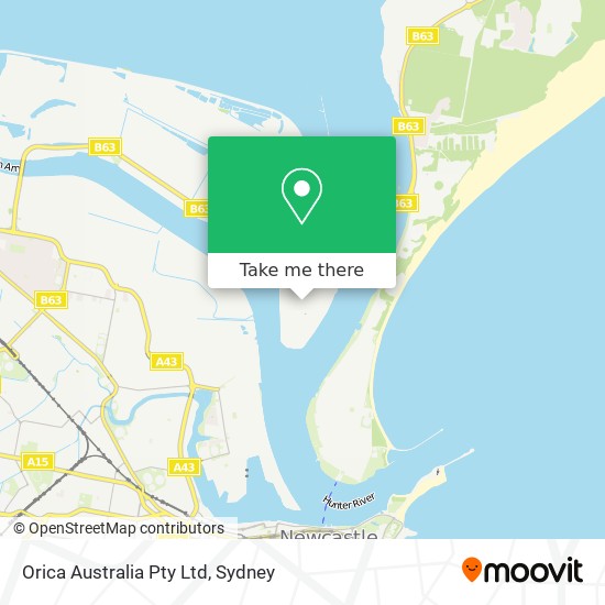Mapa Orica Australia Pty Ltd