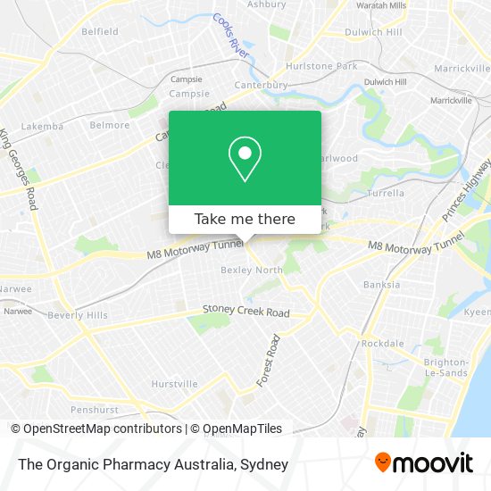 The Organic Pharmacy Australia map