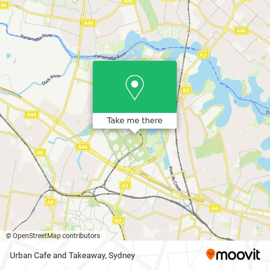 Urban Cafe and Takeaway map