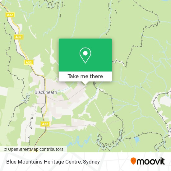 Blue Mountains Heritage Centre map