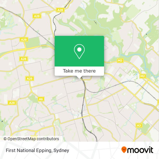 Mapa First National Epping