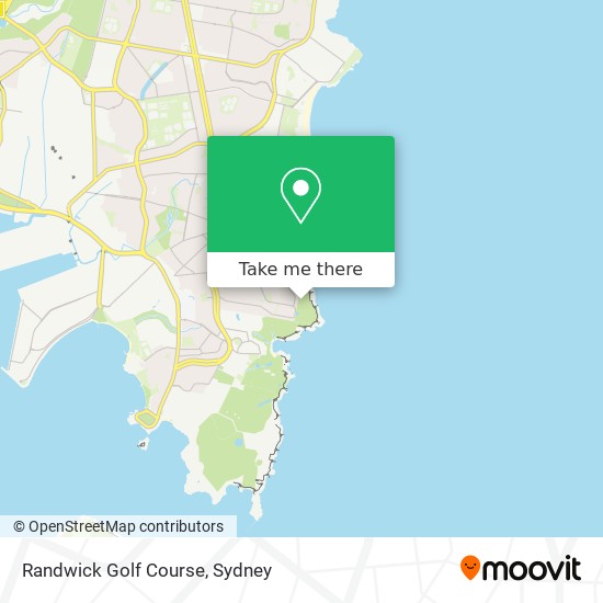 Mapa Randwick Golf Course