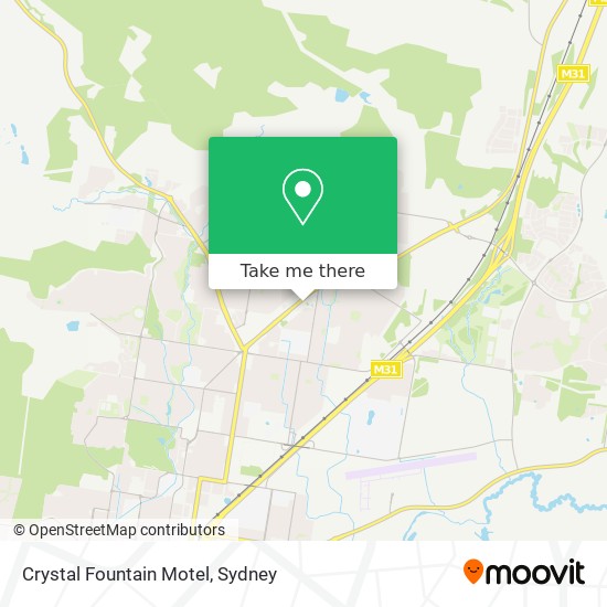 Crystal Fountain Motel map