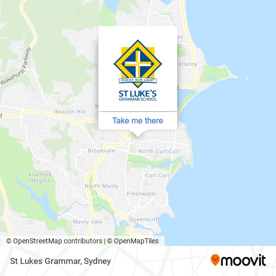 Mapa St Lukes Grammar