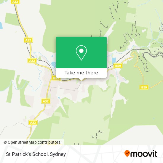 St Patrick's School map