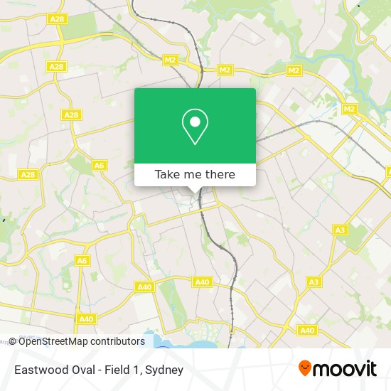 Eastwood Oval - Field 1 map