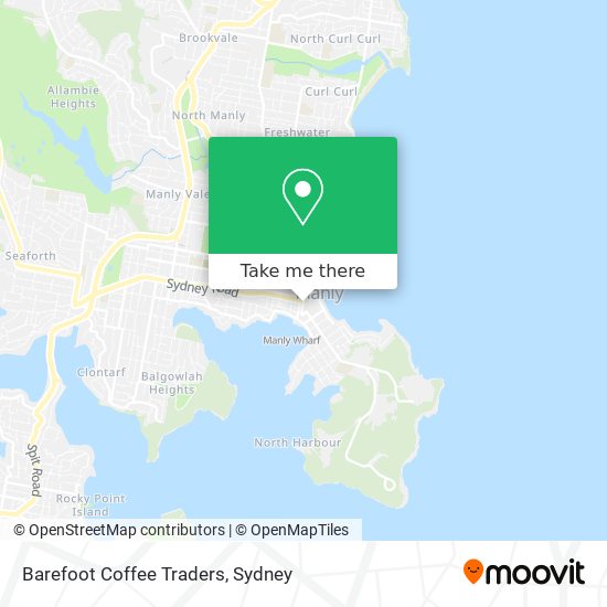 Barefoot Coffee Traders map