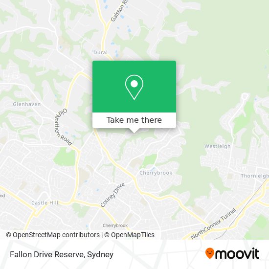 Mapa Fallon Drive Reserve