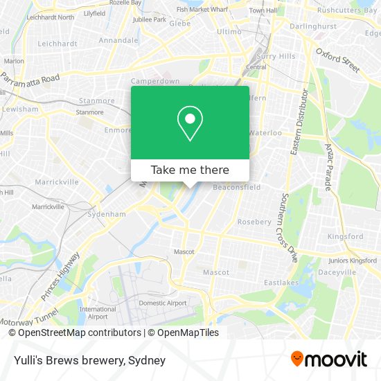 Yulli's Brews brewery map