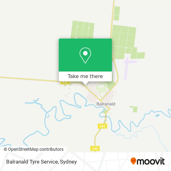 Mapa Balranald Tyre Service