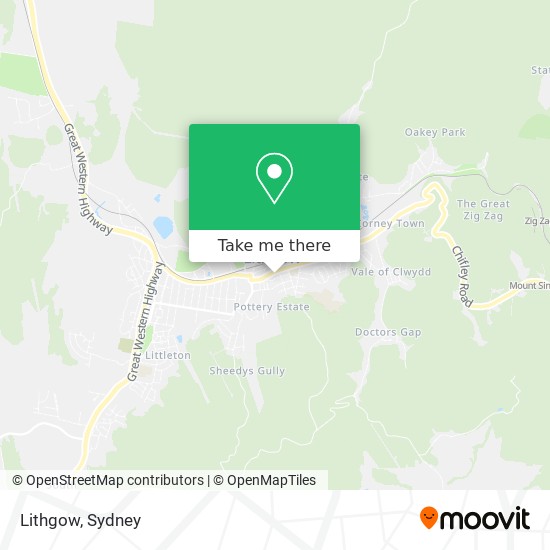 Lithgow map