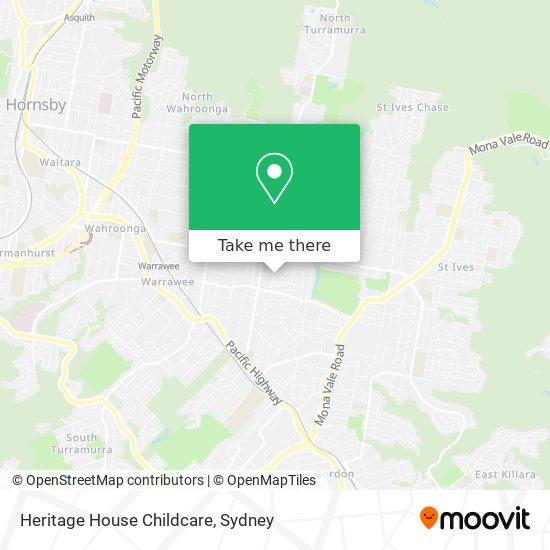 Heritage House Childcare map