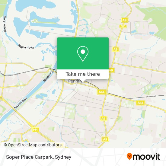 Soper Place Carpark map