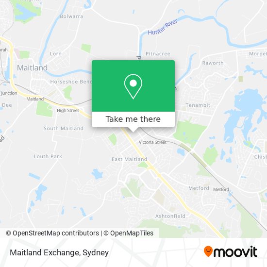 Maitland Exchange map