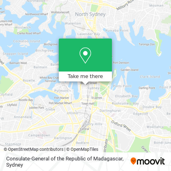Consulate-General of the Republic of Madagascar map
