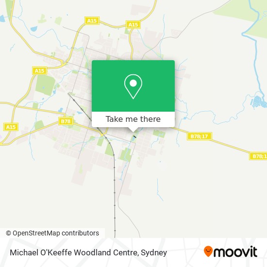Mapa Michael O'Keeffe Woodland Centre