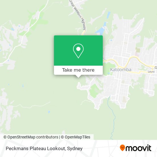 Peckmans Plateau Lookout map