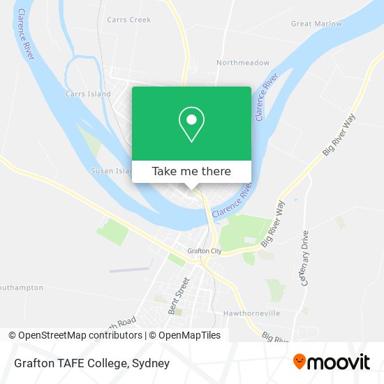 Grafton TAFE College map