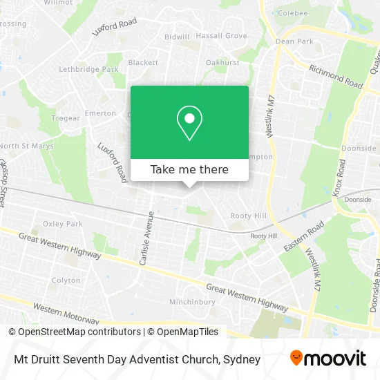 Mt Druitt Seventh Day Adventist Church map