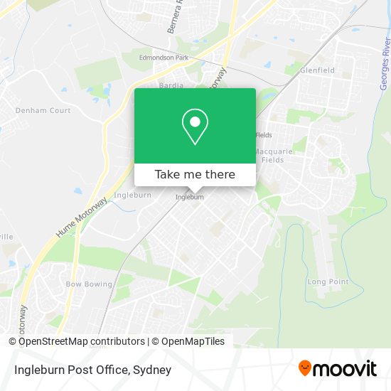 Mapa Ingleburn Post Office