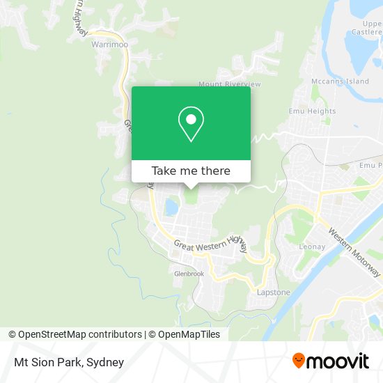 Mt Sion Park map