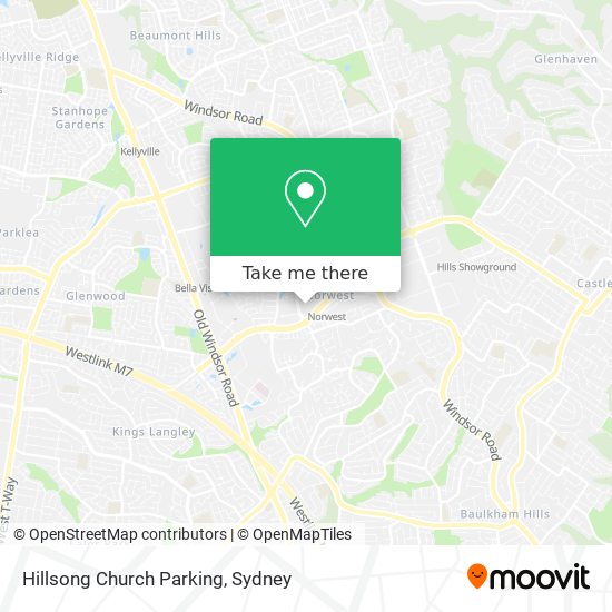 Hillsong Church Parking map