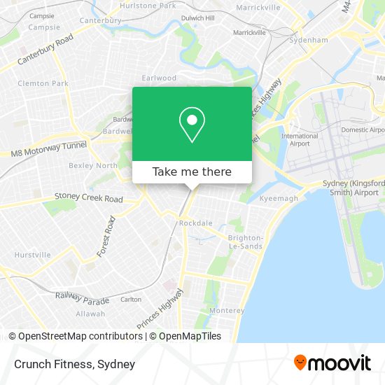 Crunch Fitness map