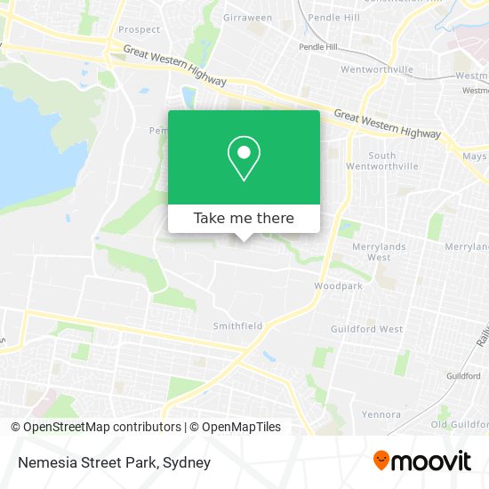 Nemesia Street Park map