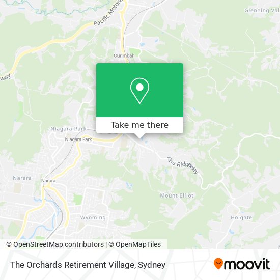 The Orchards Retirement Village map