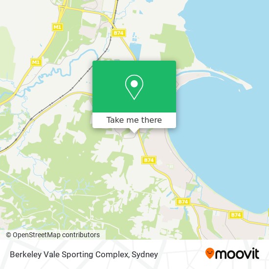 Berkeley Vale Sporting Complex map