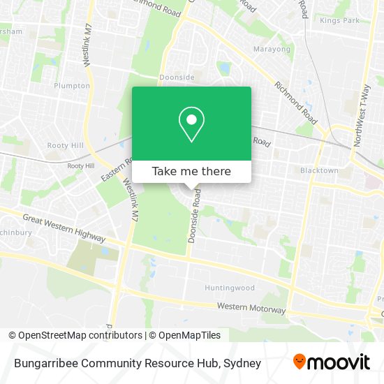 Bungarribee Community Resource Hub map