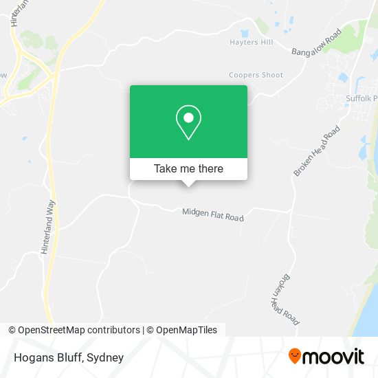 Mapa Hogans Bluff