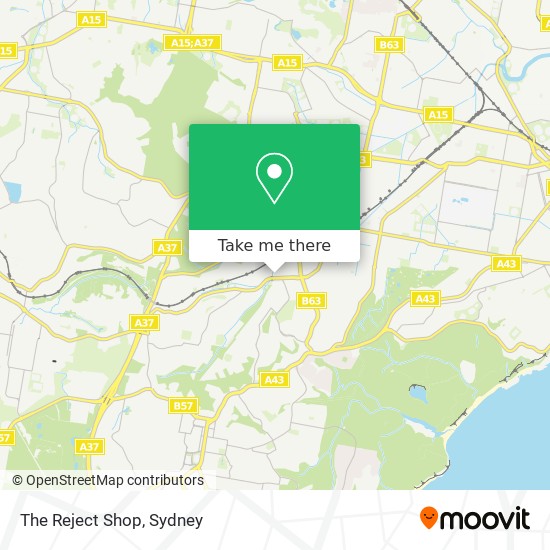 Mapa The Reject Shop