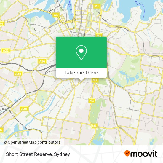 Mapa Short Street Reserve