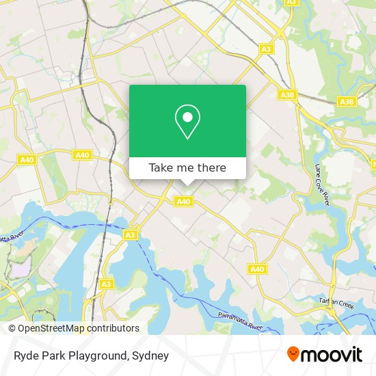 Ryde Park Playground map