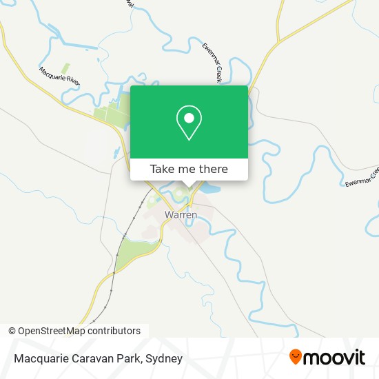 Mapa Macquarie Caravan Park