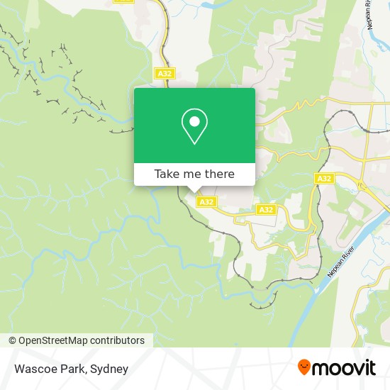 Mapa Wascoe Park
