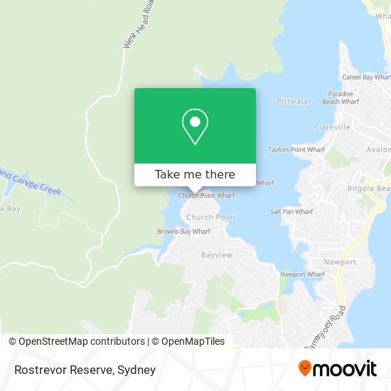 Rostrevor Reserve map