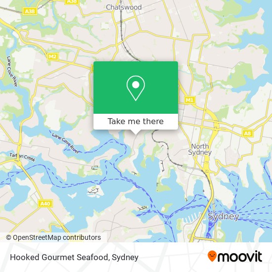Hooked Gourmet Seafood map