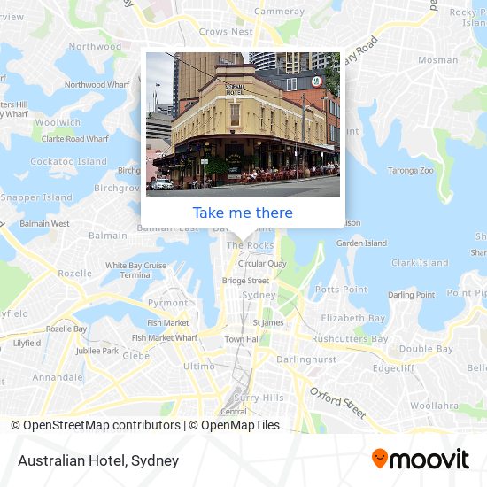 Australian Hotel map