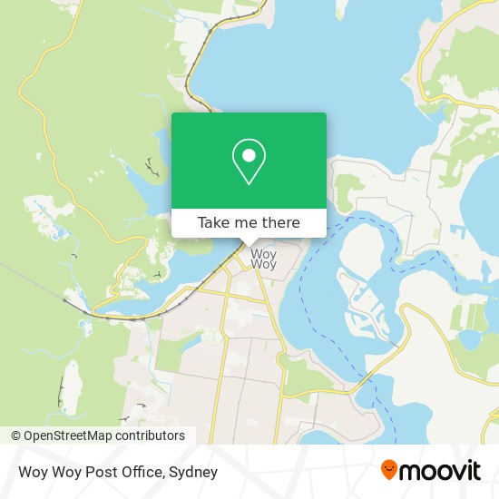 Woy Woy Post Office map