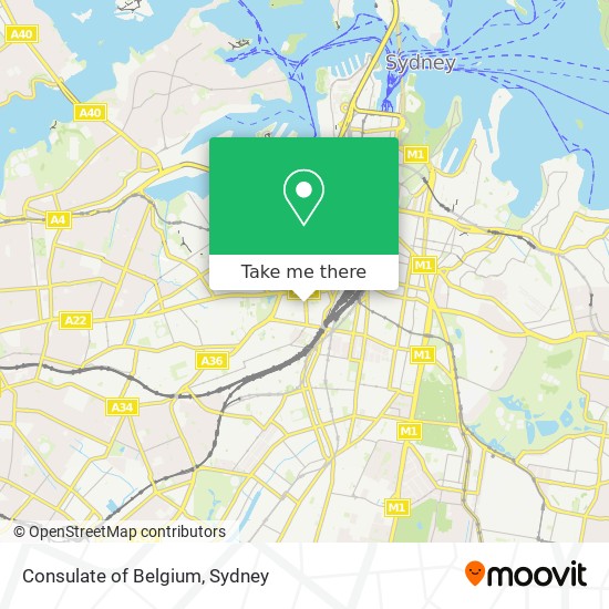 Mapa Consulate of Belgium