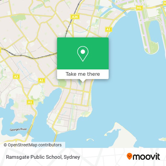 Mapa Ramsgate Public School