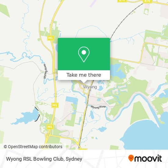 Wyong RSL Bowling Club map