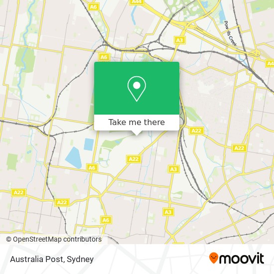 Australia Post map